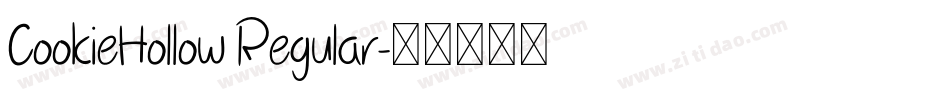 CookieHollow Regular字体转换